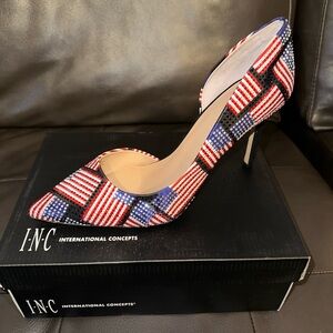 INC International Concepts Women's Red, Blue, and Black Heels